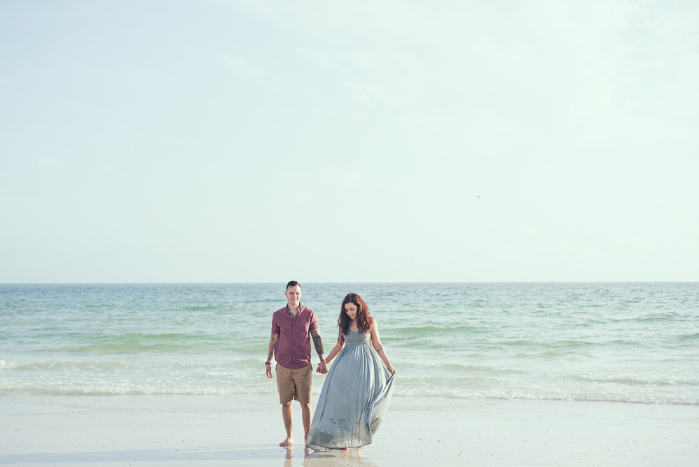 Tampa and Destination Wedding Photographer | www.Joyelan.com | Honeymoon Island Engagement | Anna Marie Island | Beach Weddings Florida