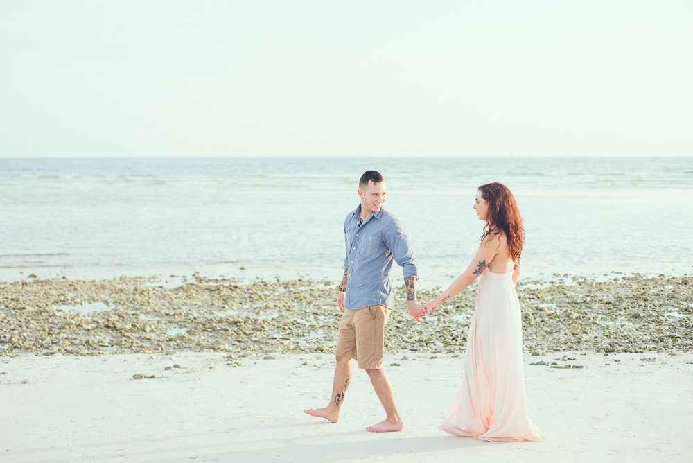 Tampa and Destination Wedding Photographer | www.Joyelan.com | Honeymoon Island Engagement | Beach Weddings Florida | Anna Maria Island