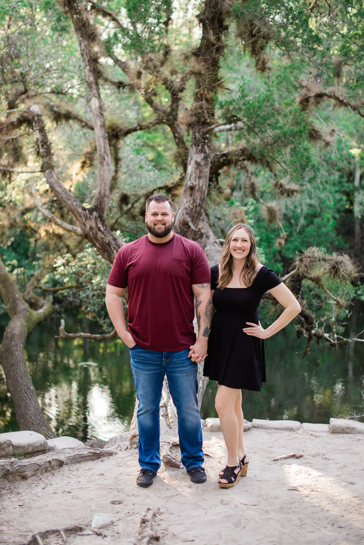 Tampa Couple On trail engagement