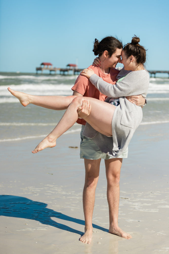 couple wedding clearwater beach