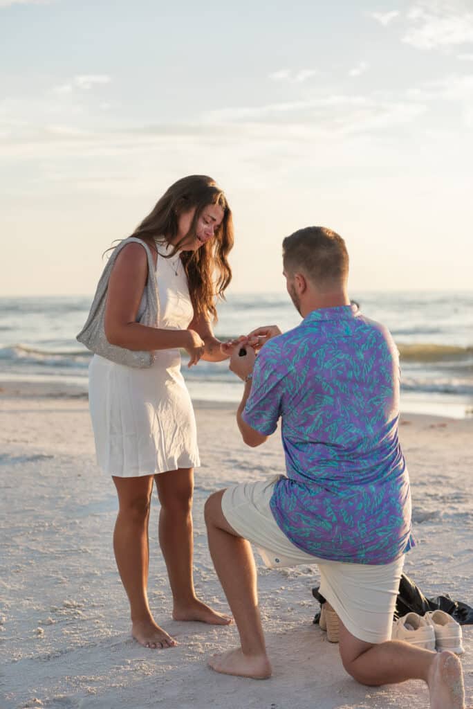 Clearwater Beach Proposal - Mason and Emillie - Joyelan Photography