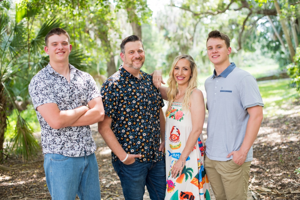 Family pictures in Safety Harbor FL